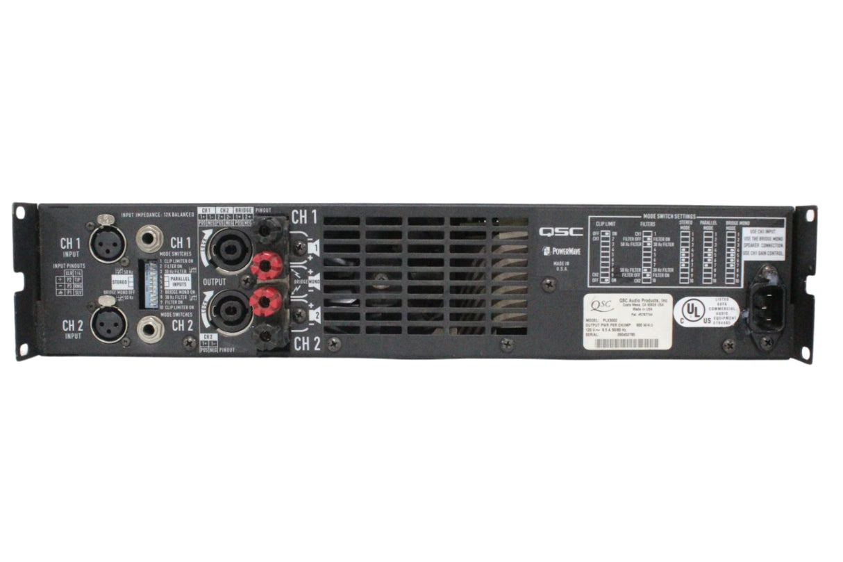 QSC PLX 3002 1500W Power Amplifier