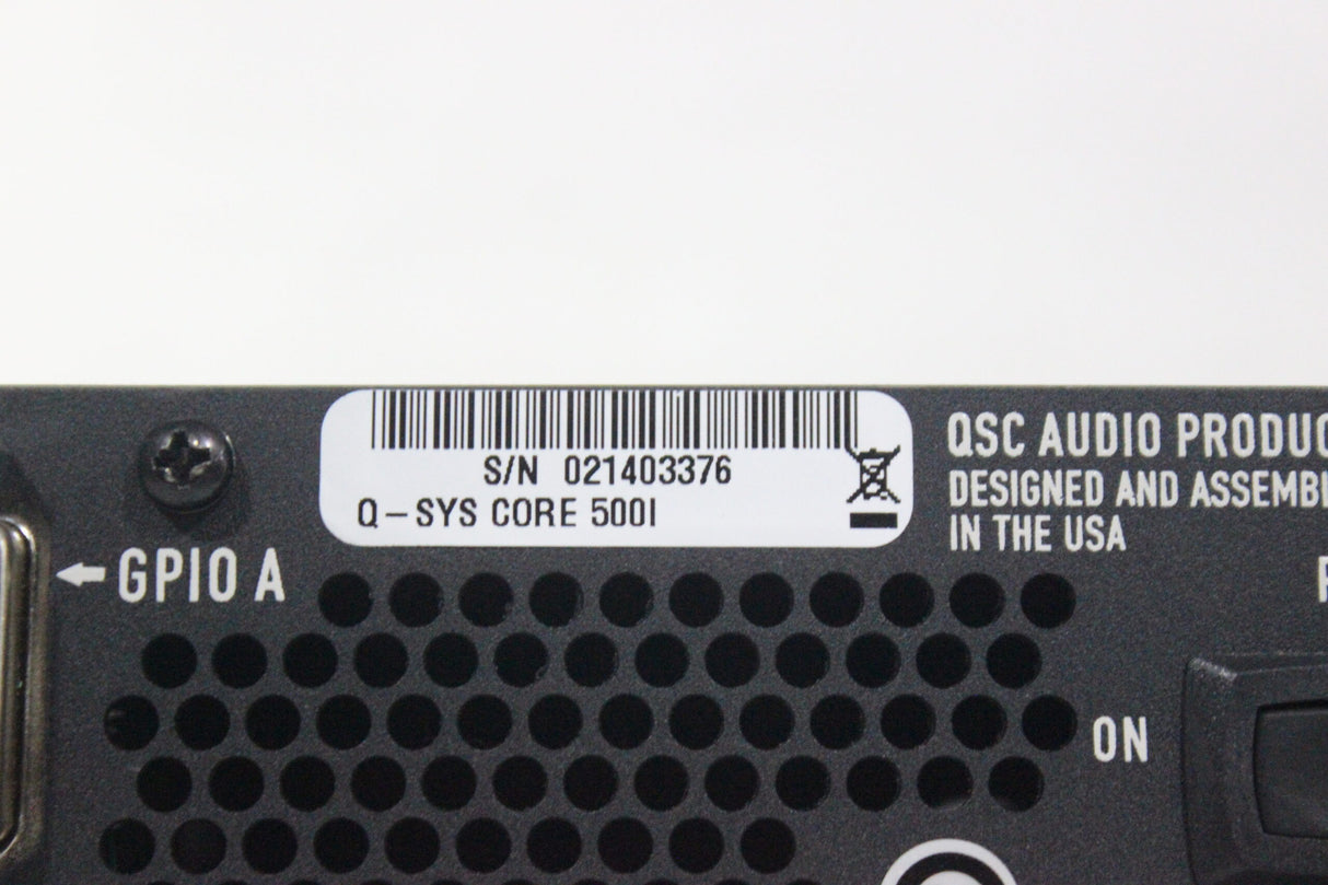 QSC Q-SYS Core 500i Integrated System Processor