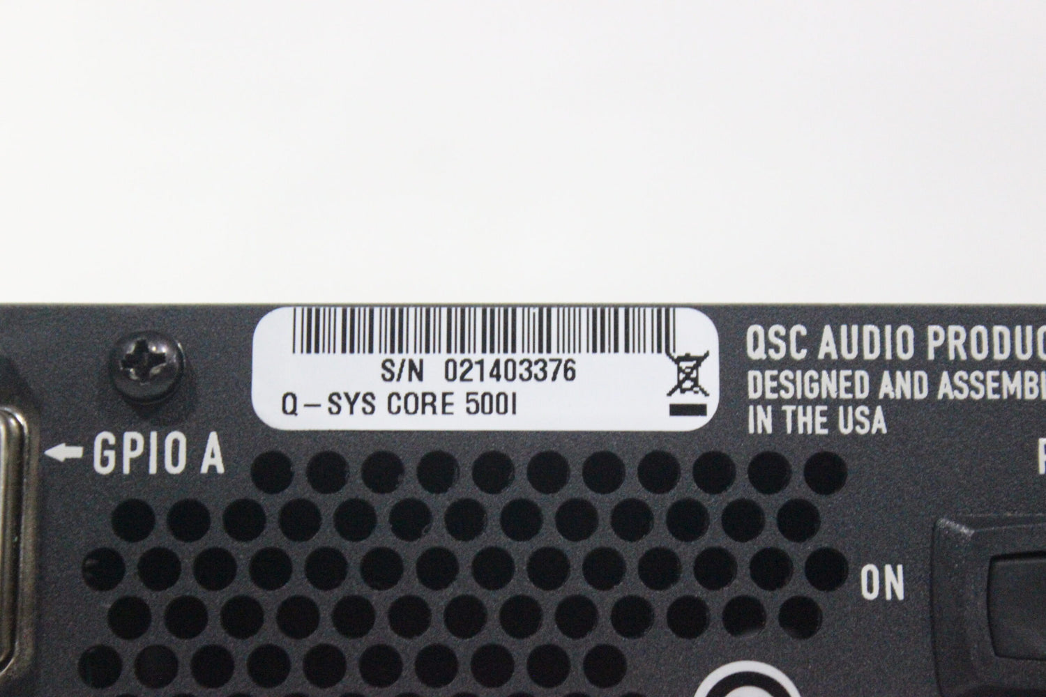 QSC Q-SYS Core 500i Integrated System Processor