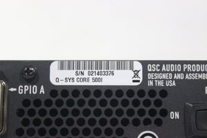 QSC Q-SYS Core 500i Integrated System Processor