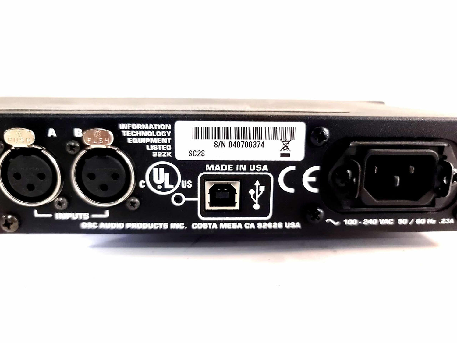 QSC SC28 2-Input 8-Output Digital System Controller