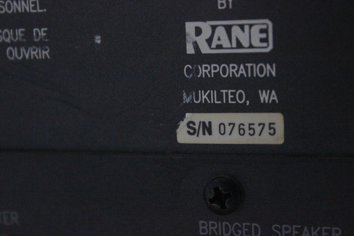 RANE MA 6S Bridgeable Pro Audiophile Multi-Channel Amplifier