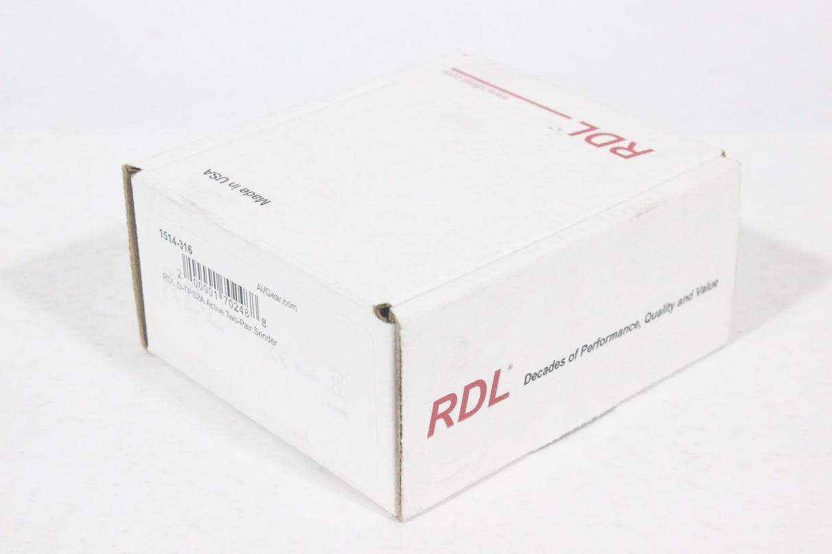 RDL D-TPS2A Active Two-Pair Sender (NEW-Open Box) (1514-316)