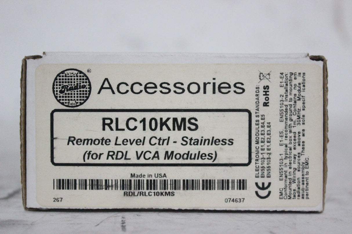 RDL RLC10KMS Remote Level Rotary Control w/ Muting for RDL VCA Modules