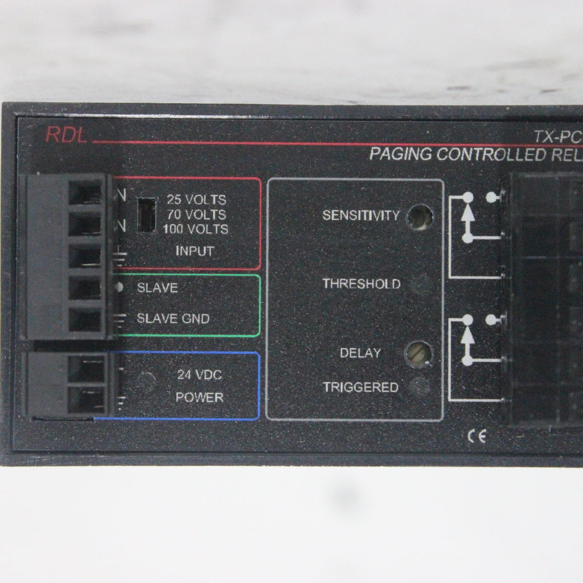 RDL TX-PCR1 Paging Controlled Relay (Switches Between 25, 70 and 100V ...