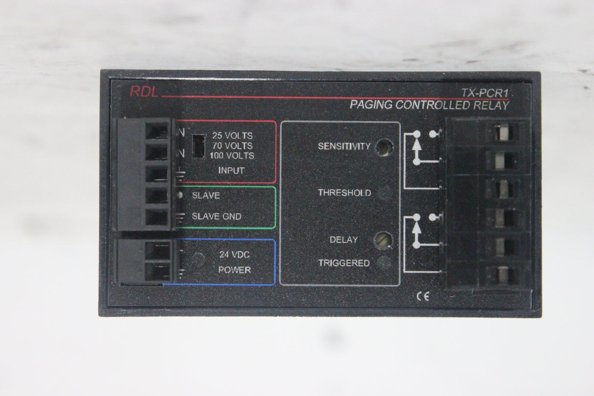 RDL TX-PCR1 Paging Controlled Relay (Switches Between 25, 70 and 100V Inputs)