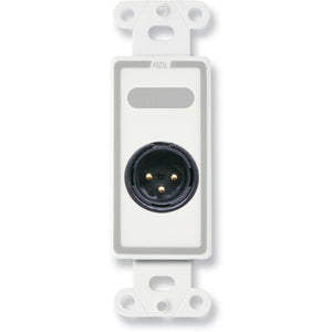 RDL D-XLR3M Decora Wall Plate