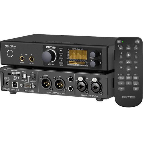 RME ADI-2 Pro FSR BE Reference AD/DA Converter with Extreme Power Headphone Amplifiers and Remote (Black Edition)