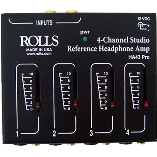 ROLLS HA43 Pro 4-Channel Stereo Headphone Amplifier