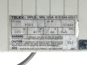 RTS PS-15 Power Supply