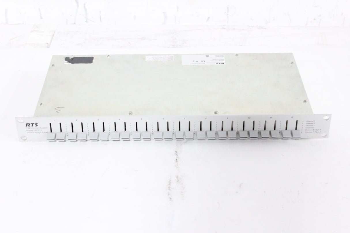 RTS SAP612 Source Assignment Panel Rack Unit