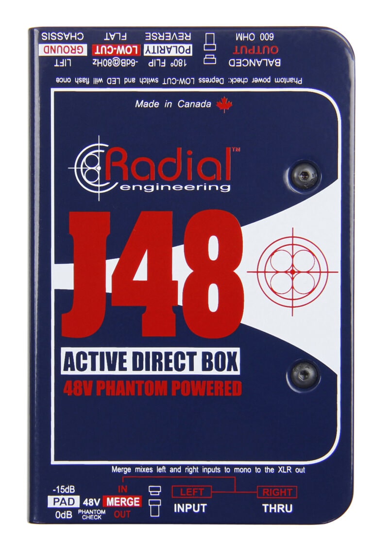 Radial Engineering J48 1-Channel Active 48V Direct Boxes