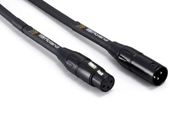 Roland RMC-B Black Series Heavy-Duty XLR to XLR Balanced Microphone Cable (3'-50')