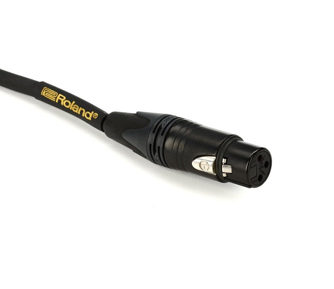 Roland RMC-G Gold Series Neutrik XLR-M to XLR-F Balanced Microphone Cable (3'-25')