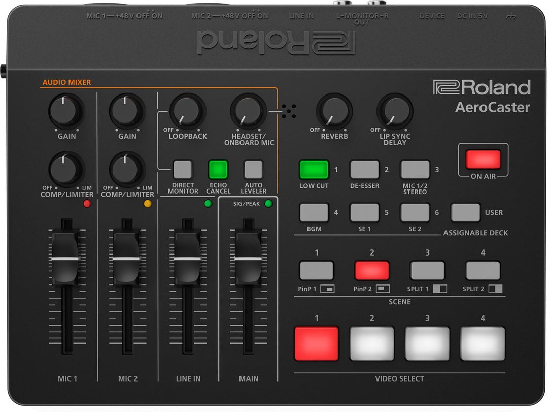 Roland VRC-01 AEROCASTER - AV SMARTPHONE STREAMING MIXER