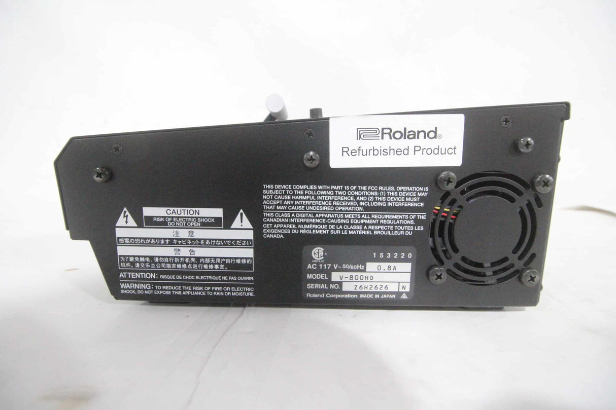 Roland V-800HD Multi-Format Video Switcher (B-Stock/Factory Recertified)