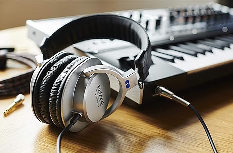 Roland RH-200S-WH Stereo Monitor Headphones – Silver