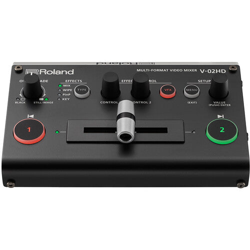 Roland V-02HD STR Multi-Format HDMI Micro Switcher - Streaming Bundle w/ UVC-01