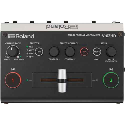 Roland V-02HD STR Multi-Format HDMI Micro Switcher - Streaming Bundle w/ UVC-01
