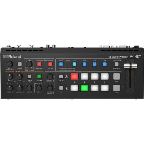 Roland V-1HD PLUS HD Video Switcher - 4 channel HDMI w/ 2XLR and DSK
