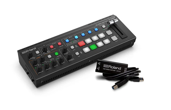 Roland V-1HD+ STR HD Video Switcher - V-1HD+ 4 channel HDMI - Streaming Bundle w/ UVC-01