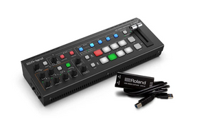 Roland V-1HD+ STR HD Video Switcher - V-1HD+ 4 channel HDMI - Streaming Bundle w/ UVC-01