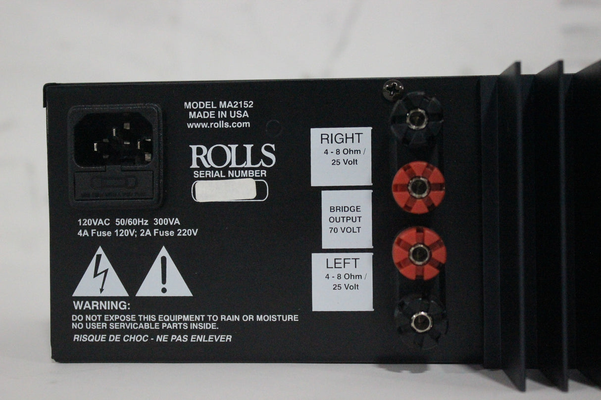 Rolls MA2152 70V Stereo Mixer/Amplifier