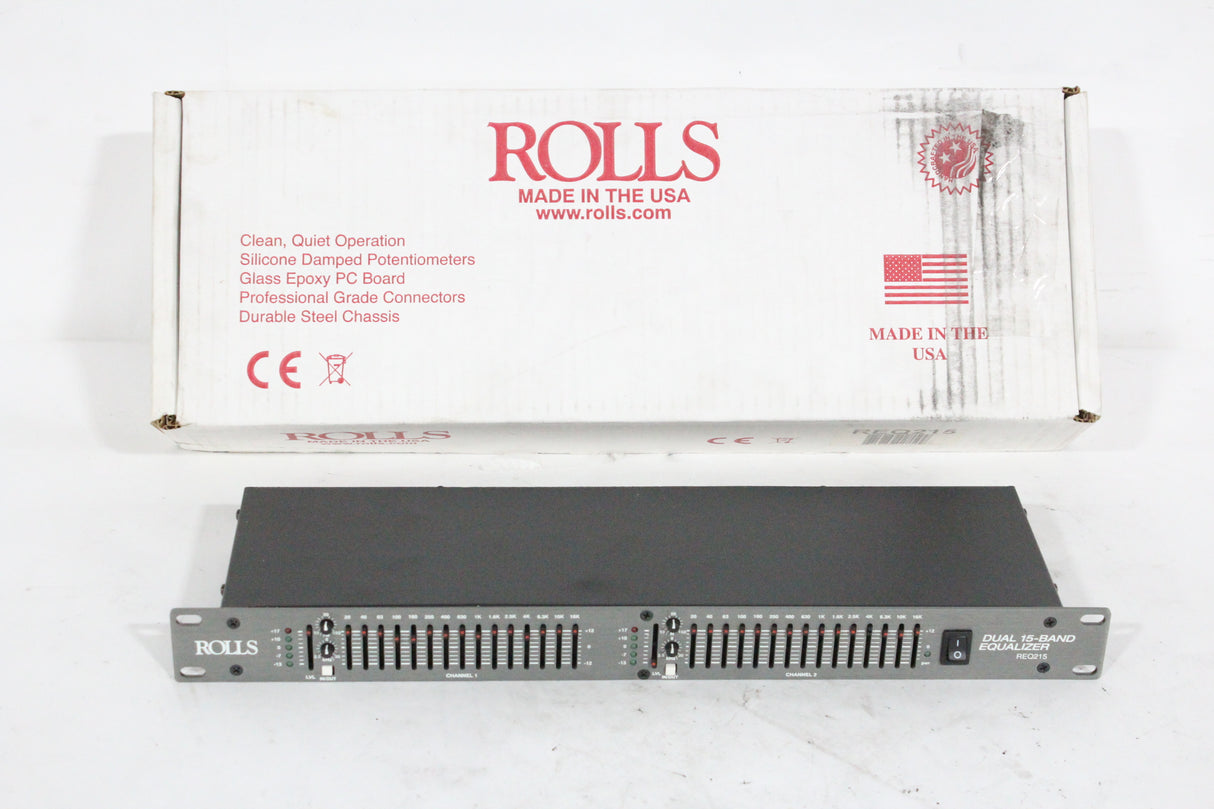 Rolls REQ-215 Dual 15-Band EQ (Open Box)