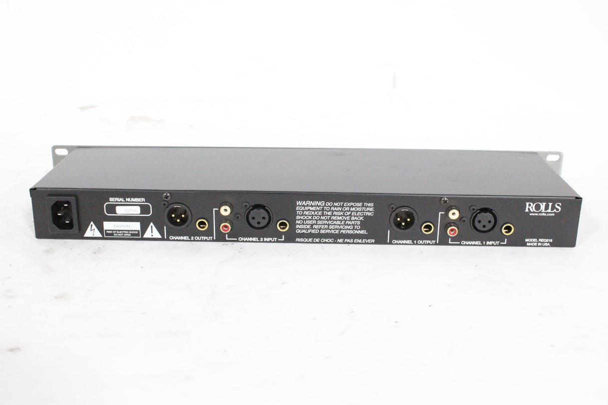Rolls REQ-215 Dual 15-Band EQ (Open Box)