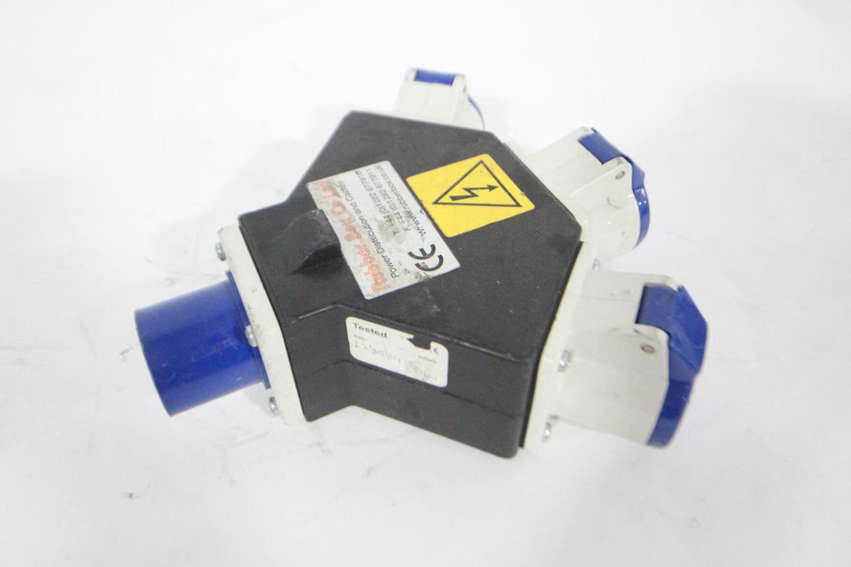 Rubber Box Co RUBSSP163 16AMP 3 Way Power Distribution Box