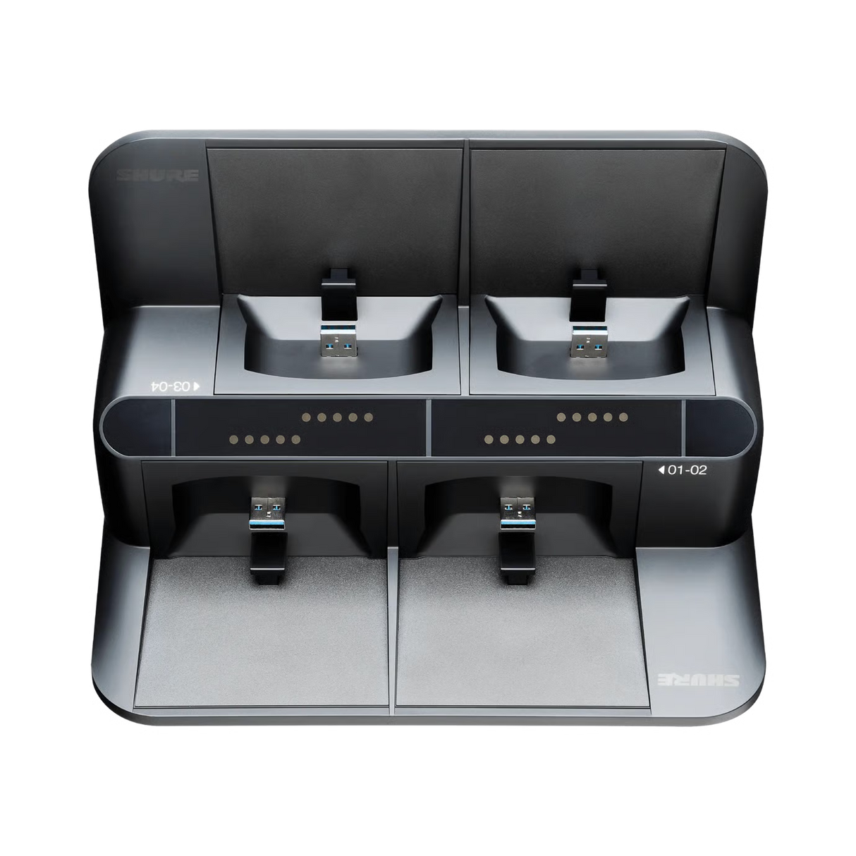 Shure SBC450 4-Bay Networked Docking Station For BN & GN Power Supply