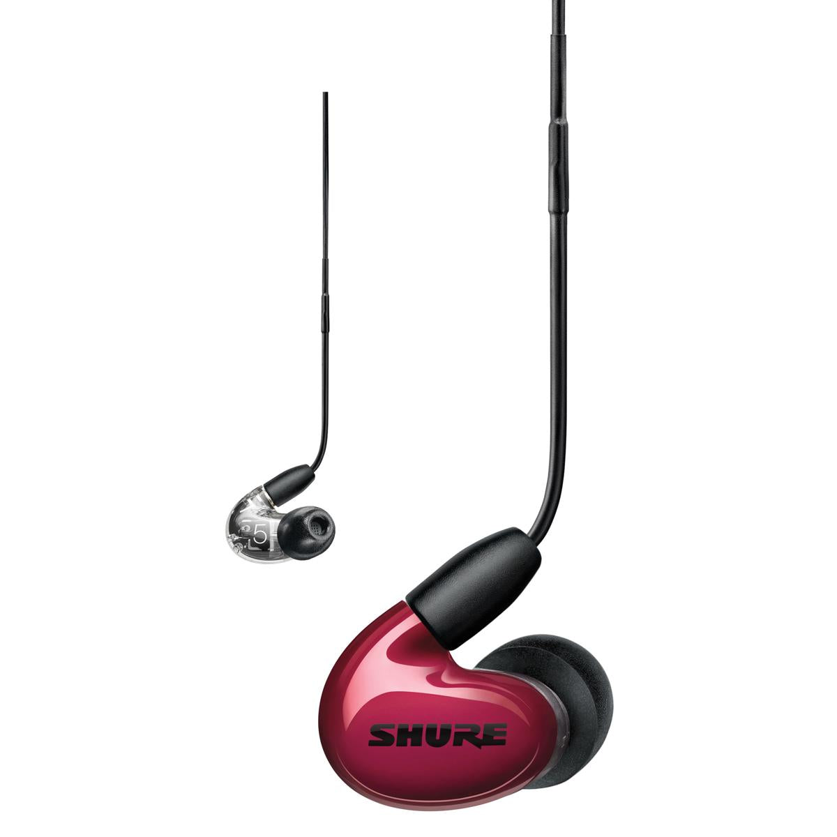Shure SE53BARD+UNI Aonic 5 Sound-Isolating Earphones Red
