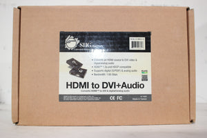 SIIG CE-HM0021-S1 HDMI to DVI + Audio Converter HD Ready 1080p w/ Original Box