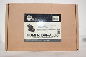 SIIG CE-HM0021-S1 HDMI to DVI + Audio Converter HD Ready 1080p w/ Original Box