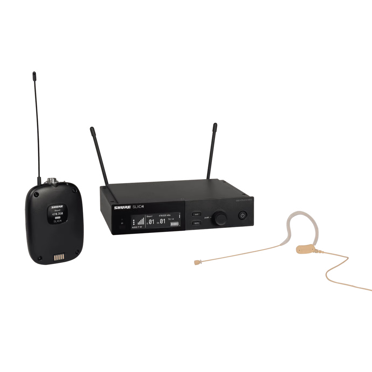 Shure SLXD14/153T Digital Wireless Omni Earset Microphone System