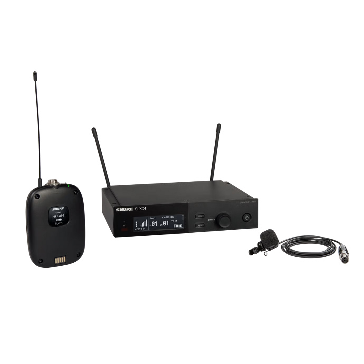 Shure SLXD14/85M Digital Wireless Cardioid Lavalier Microphone System