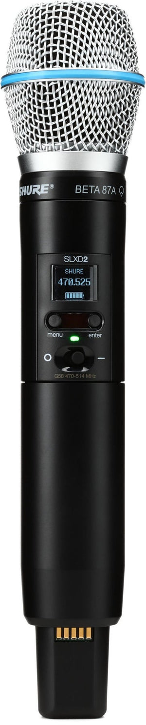 Shure SLXD2/B87A Wireless Handheld Microphone Transmitter - G58 Band