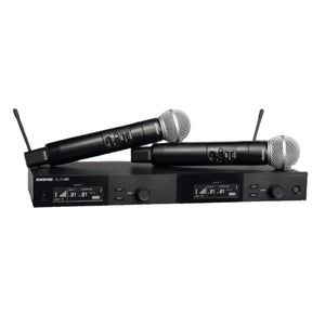 Shure SLXD24D/SM58 Dual-Channel Digital Wireless Handheld Microphone System with SM58 Capsules (G58: 470 to 514 MHz)