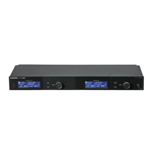 Shure SLXD4QDAN+ Quad-Channel Digital Wireless Receiver with Dante (G57: 460 to 608 MHz)