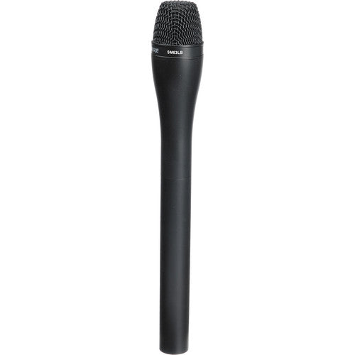 Shure SM63LB Omnidirectional Dynamic Microphone with Extended Handle (Black)