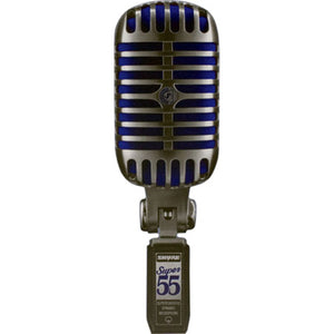 Shure Super 55 Deluxe Vocal Microphone, 60 to 17,000 Hz Frequency Response, 3-pin XLR Output Connectors