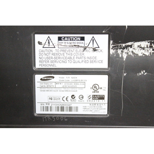 Samsung 520DX 1920 x 1080 LCD Signage Display Monitor