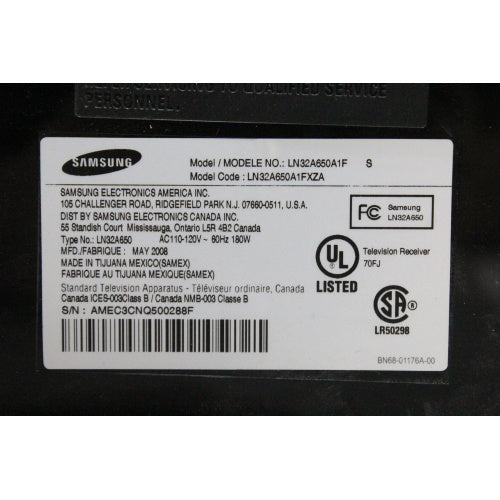 Samsung LN32A650A1F 32" 1080p LCD TV