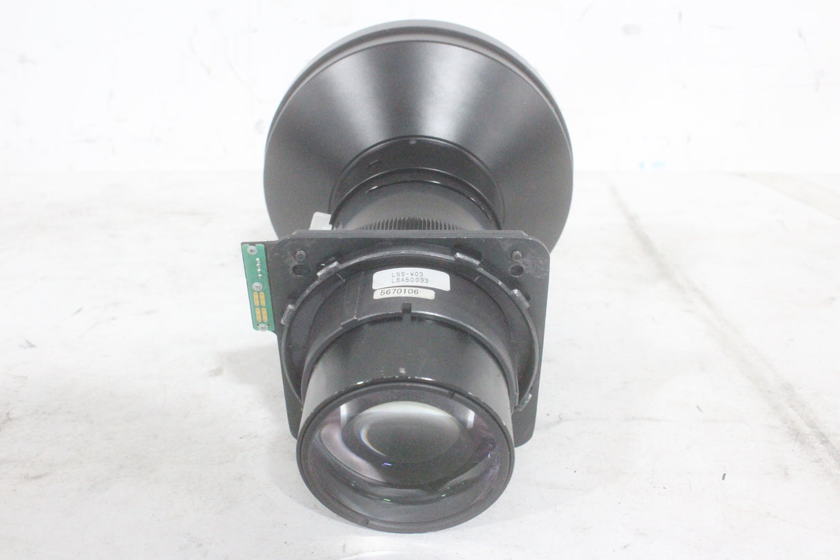 Sanyo LNS-W03 Short Throw On Axial Projector Lens 0.8:1 w/ Lens Cap &amp; Hard Carrying Case