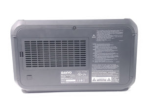 Sanyo PDG-DHT8000L 8,000 Lumens HD 1-Chip DLP Projector (144 Hours) w/ Remote and PSU in Rolling Hard Case