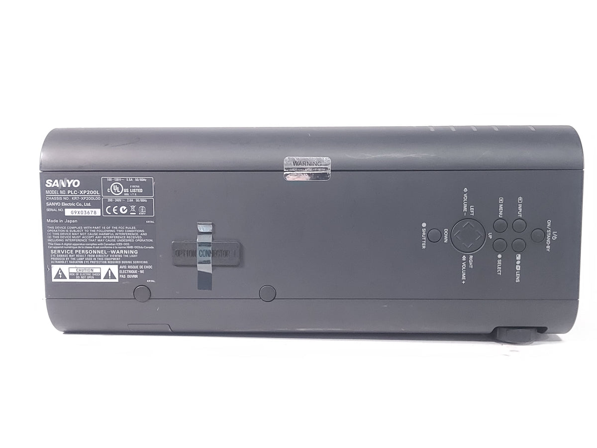 Sanyo PLC-XP200L 7,000 Lumens XGA 1.30 3LCD Large Venue Projector (456) Hours