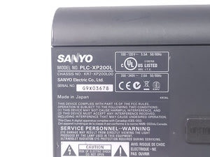 Sanyo PLC-XP200L 7,000 Lumens XGA 1.30 3LCD Large Venue Projector (456) Hours