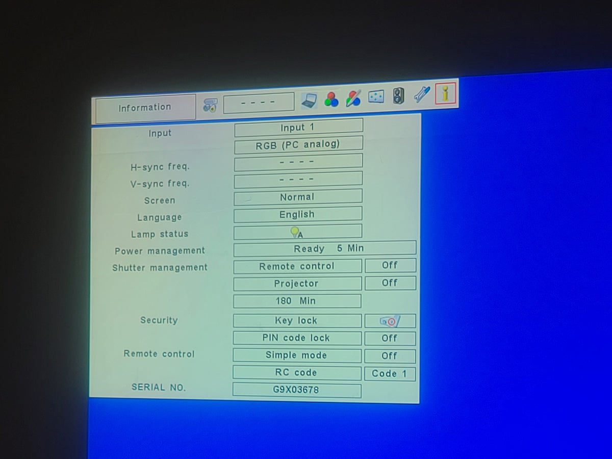 Sanyo PLC-XP200L 7,000 Lumens XGA 1.30 3LCD Large Venue Projector (456) Hours