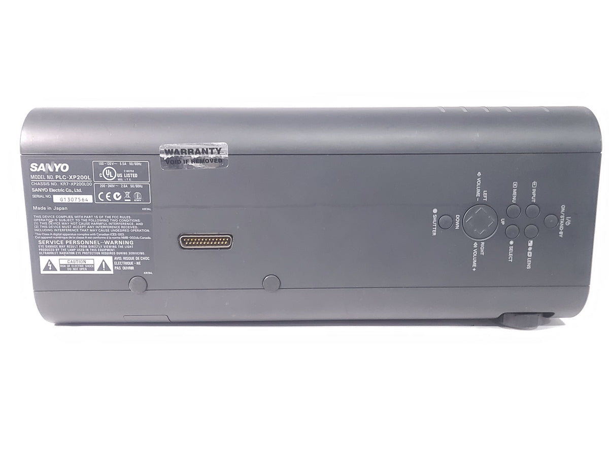 Sanyo PLC-XP200L 7,000 Lumens XGA 1.30 3LCD Large Venue Projector (529) Hours