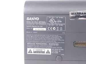Sanyo PLC-XP200L 7,000 Lumens XGA 1.30 3LCD Large Venue Projector (529) Hours